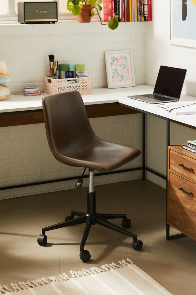 Calvin Faux Leather Desk Chair Urban, Faux Leather Desk Chairs