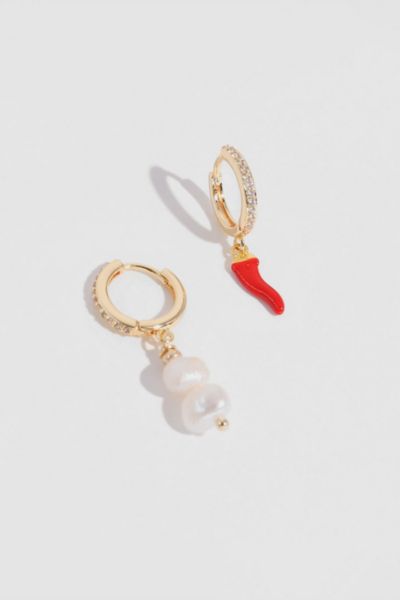Shop Joey Baby Hot Chili Earrings In Red, Women's At Urban Outfitters