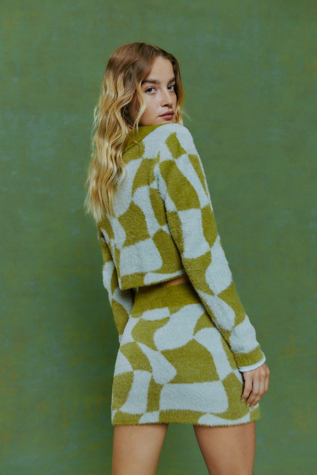 UO Kenzi Cardigan & Sweater Skirt Set #1