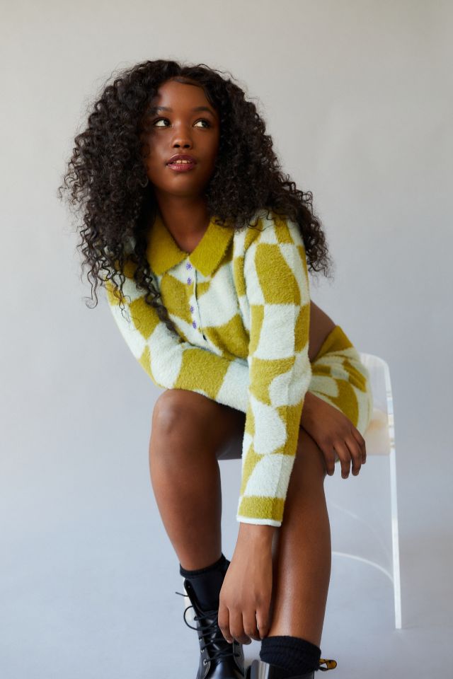 UO Kenzi Cardigan & Sweater Skirt Set #5