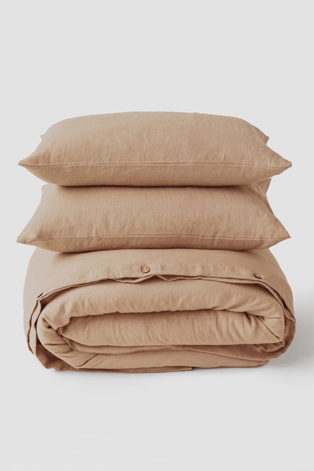MagicLinen 3-Piece Linen Duvet Cover Set