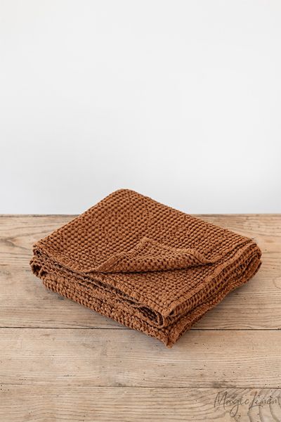 Magiclinen Waffle Throw In Cinnamon