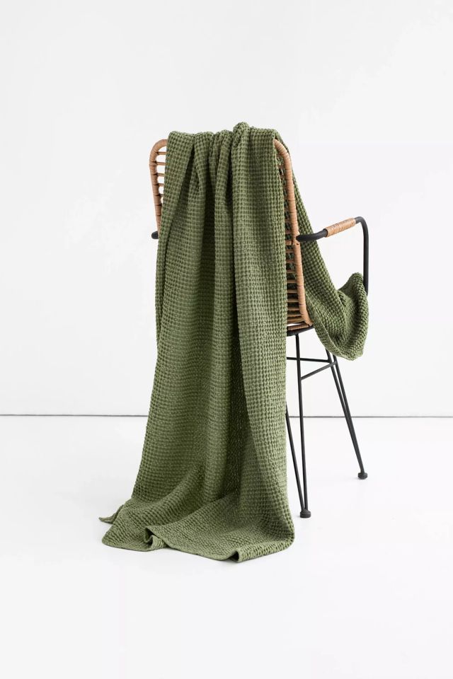 MagicLinen Waffle Throw #1