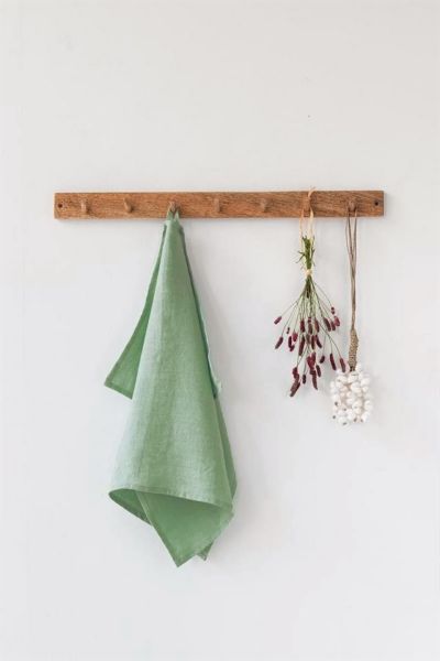 Magiclinen Tea Towel In Matcha Green