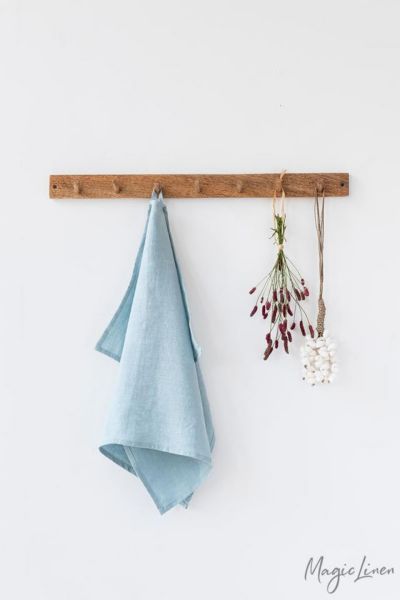 Magiclinen Tea Towel In Dusty Blue