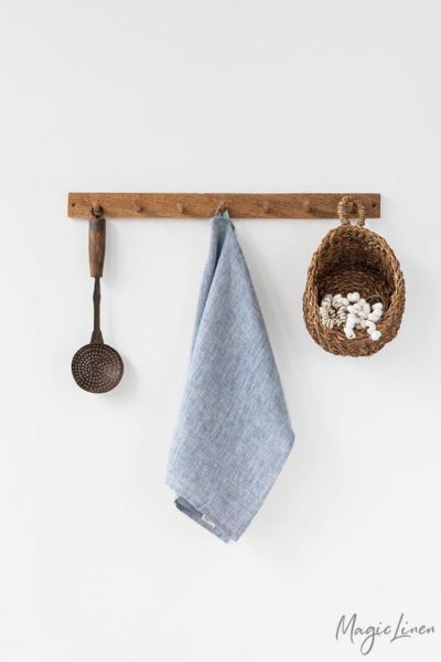 Magiclinen Tea Towel In Blue Melange