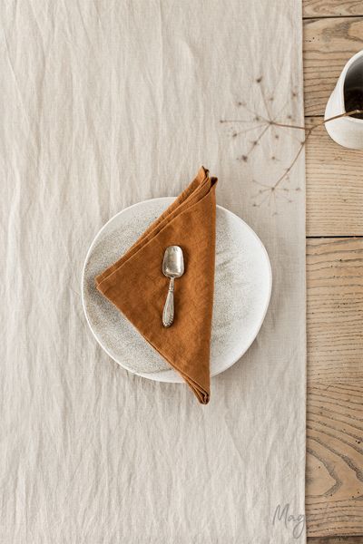 Magiclinen Napkin Set In Cinnamon