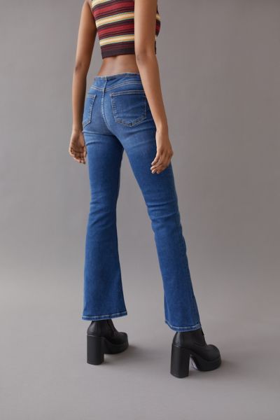 low rise flare jean