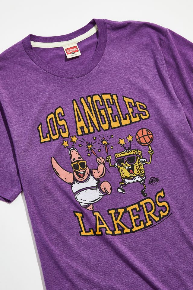 HOMAGE X SpongeBob SquarePants X NBA Los Angeles Lakers Tee #1