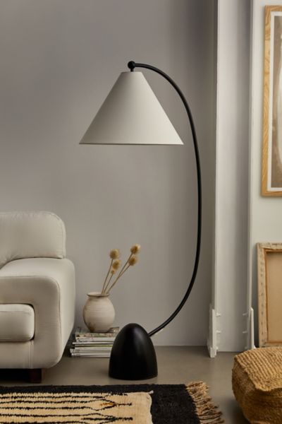 Modern black hot sale floor lamp