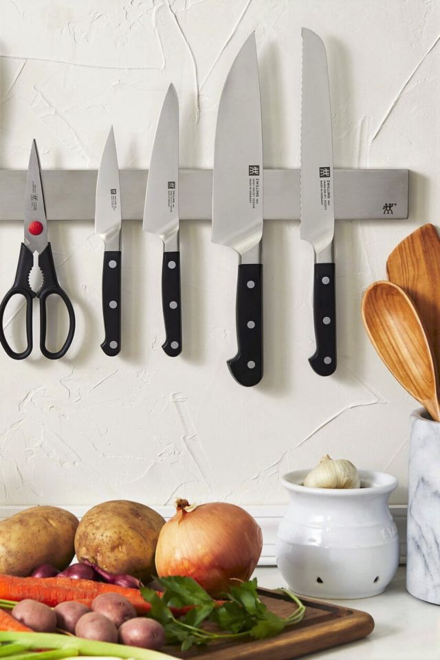 Zwilling J.A. Henckels Pro 7 Piece Knife Set w/ Stainless Magnetic Knife  Bar