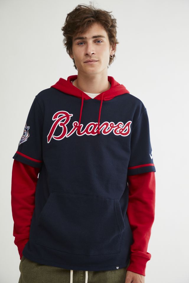 ’47 Atlanta Braves MLB Shortstop Hoodie Sweatshirt Urban Outfitters