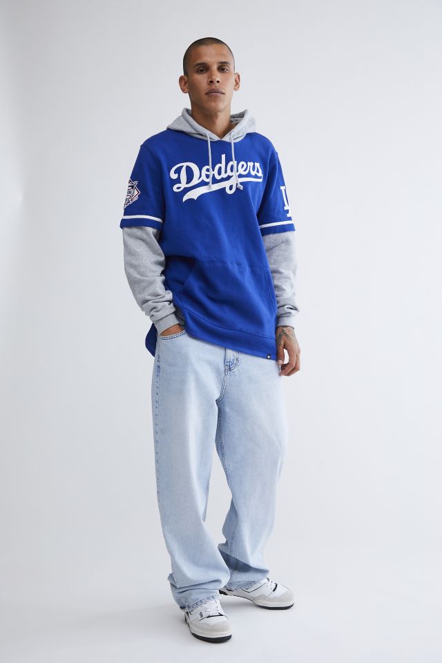 Los Angeles Dodgers Men's 47 Brand Blue Shortstop Pullover Hoodie