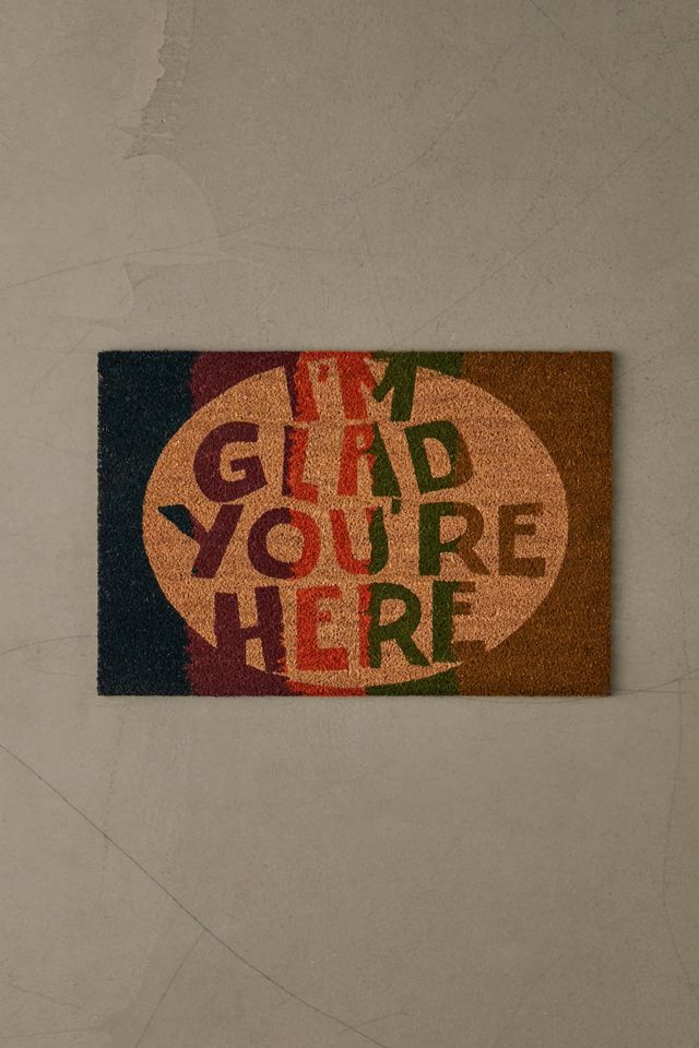 Glad You’re Here Doormat Urban Outfitters
