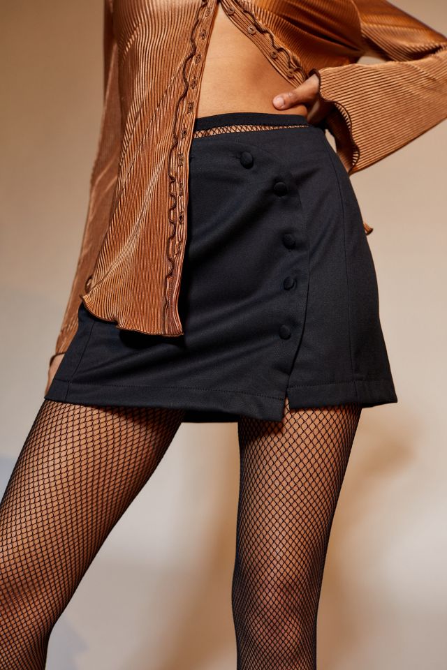 UO Jagger Button-Front Mini Skirt #4