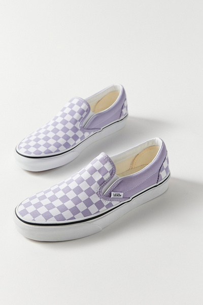 vans light purple checkered