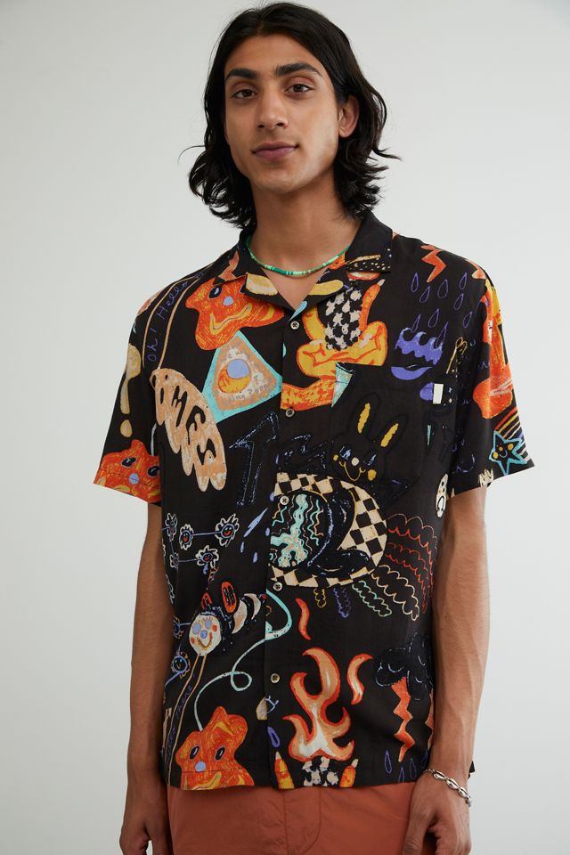 UO Doodle Print Camp Shirt #2