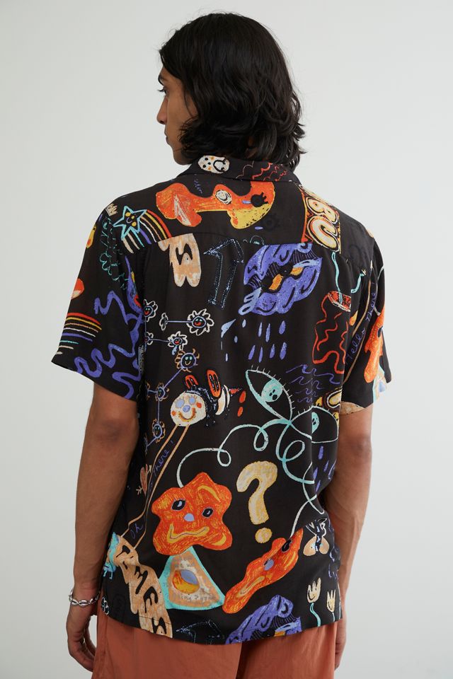 UO Doodle Print Camp Shirt #3