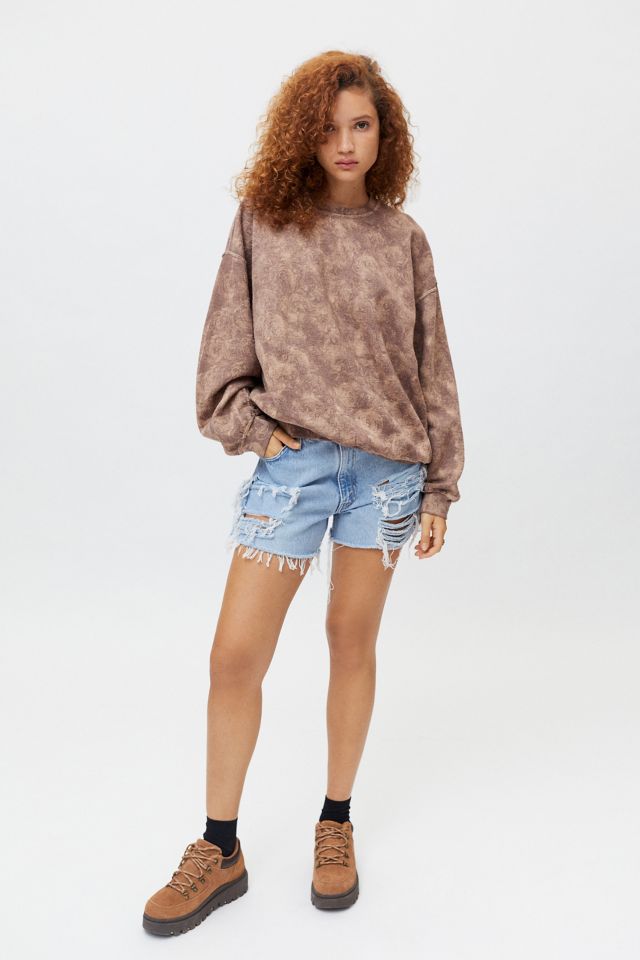Urban Renewal Recycled Rose Dye Crew Neck Sweatshirt #2