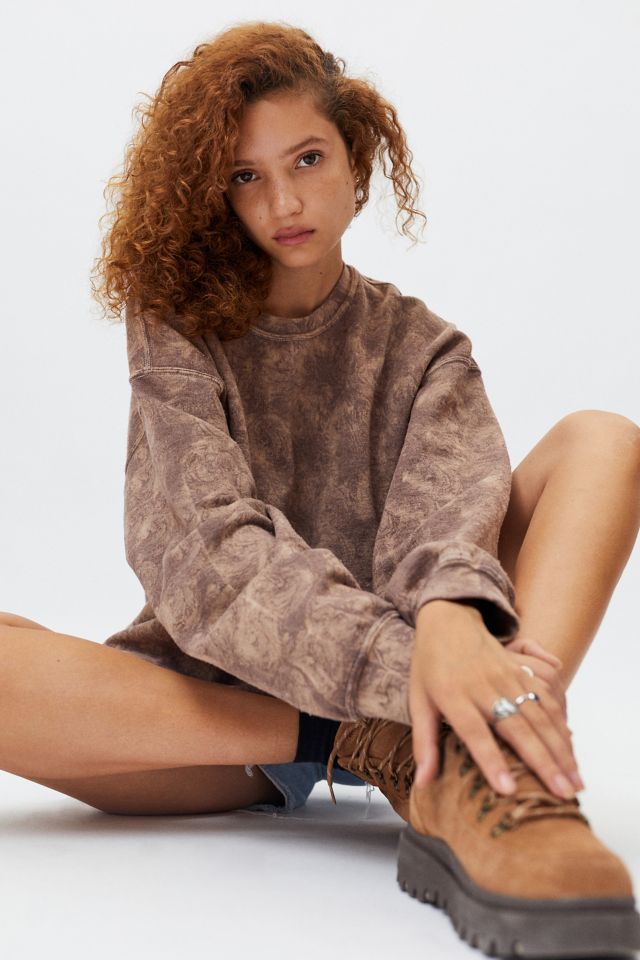 Urban Renewal Recycled Rose Dye Crew Neck Sweatshirt #4