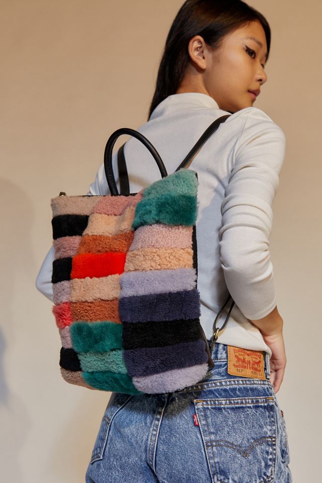 PRIMECUT Blocks Sheepskin Backpack #1