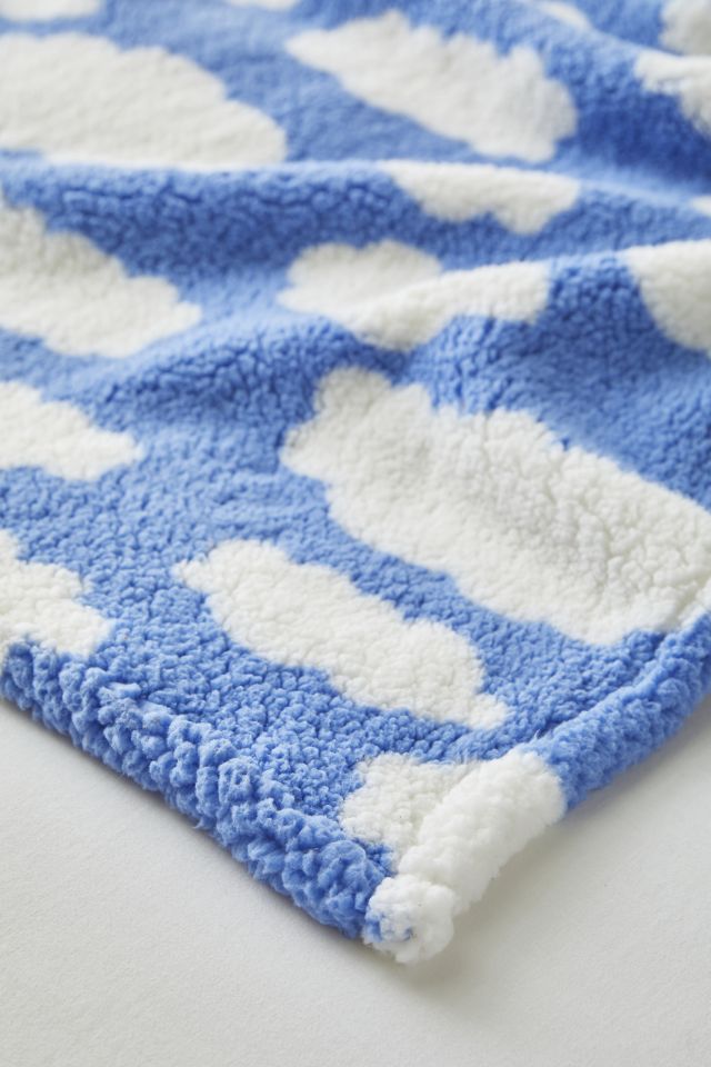 Cloud Sherpa Fleece Throw Blanket #1