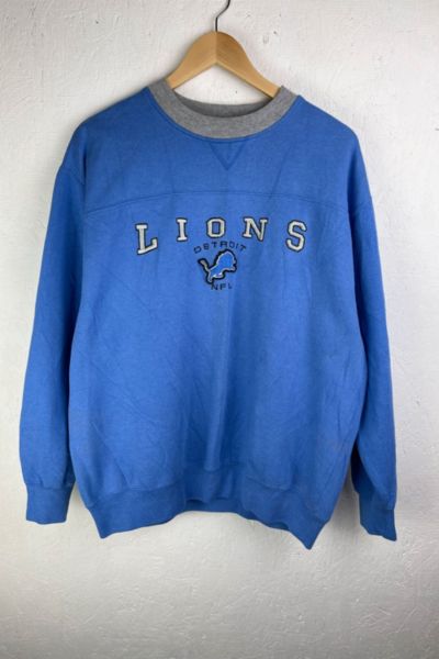 Detroit Lions Men's Black Crewneck Sweatshirt - Vintage Detroit Collection