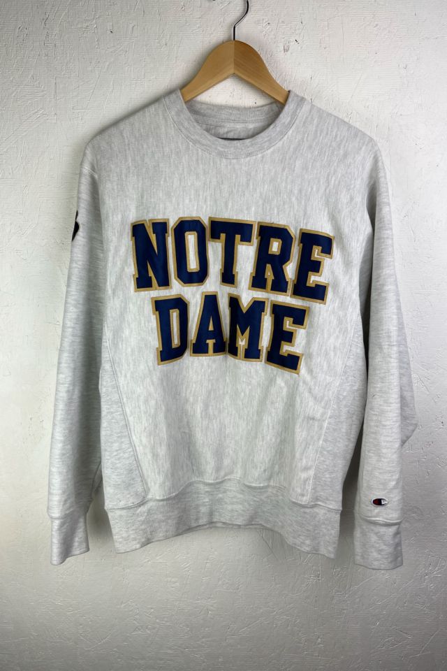 Notre dame champion reverse weave sweatshirt sale