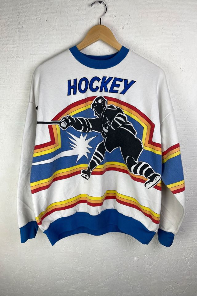 Vintage Hockey All Over Print Crewneck Sweatshirt Urban Outfitters