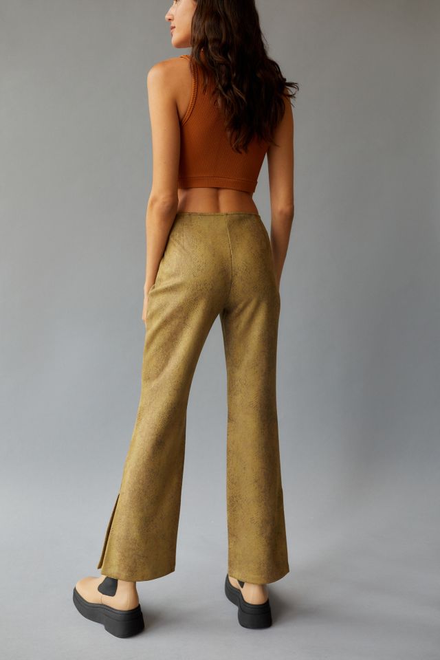 UO Vivica Low Rise Faux Leather Pant #1
