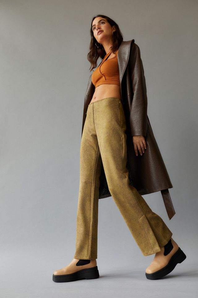 UO Vivica Low Rise Faux Leather Pant #3