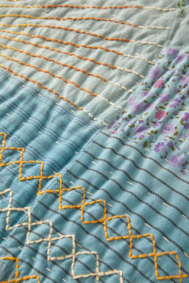 Urban Renewal Embroidered Sunrise Quilt #3