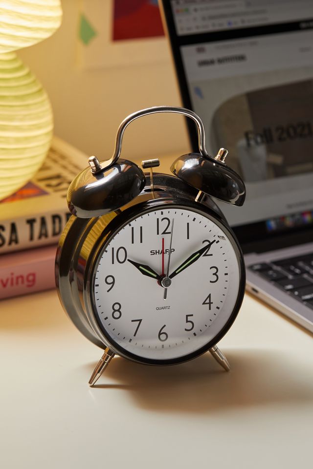 Twin Bell Alarm Clock Urban Outfitters, Traditional Alarm Clocks With Bells