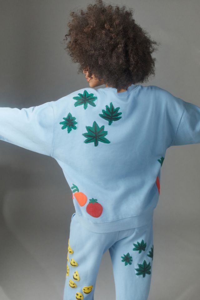 Coney Island Picnic Puff Paint Icons Sweatshirt #2