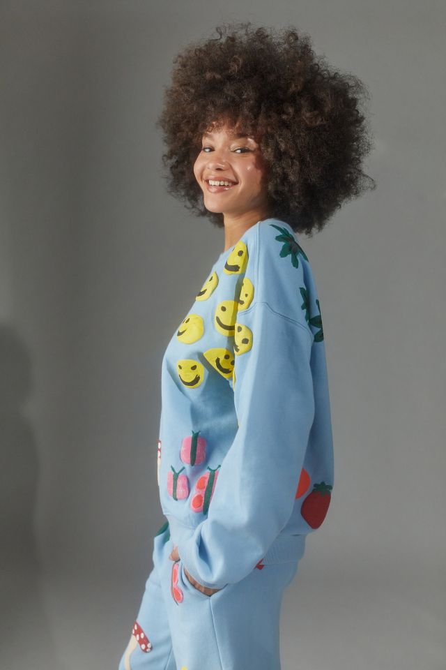 Coney Island Picnic Puff Paint Icons Sweatshirt #4