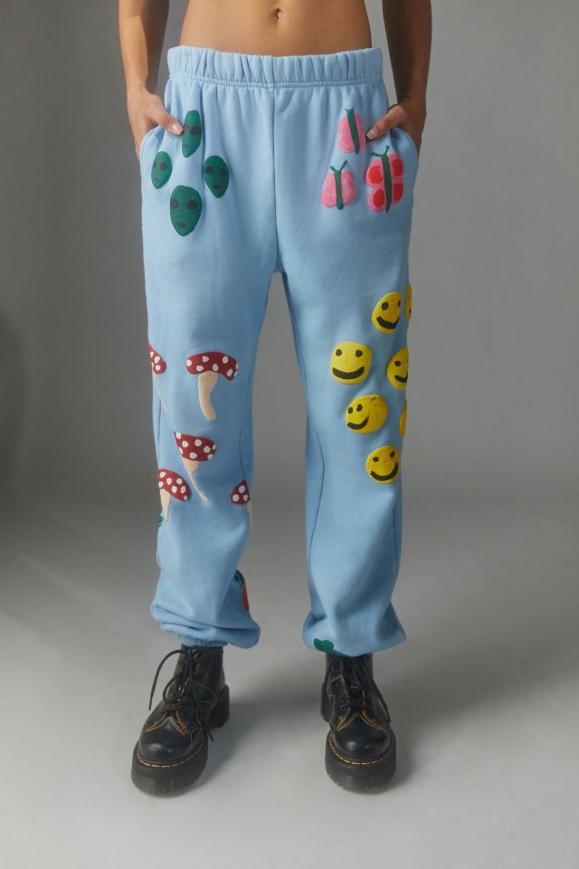 Coney Island Picnic Puff Paint Icons Sweatpant #2