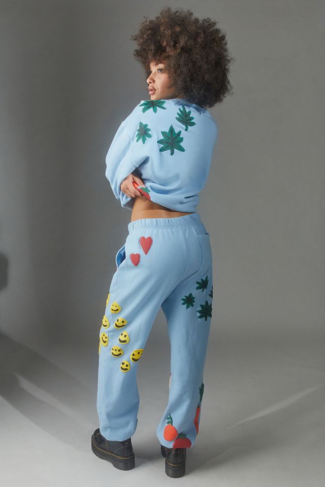 Coney Island Picnic Puff Paint Icons Sweatpant #3