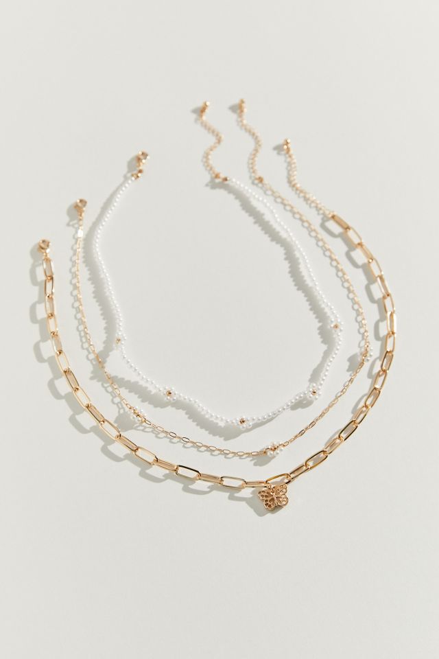 Agnes Pearl Layer Necklace Set #1