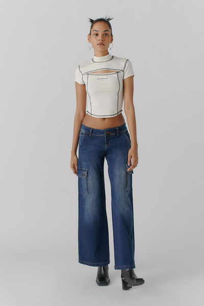 Miss Sixty UO Exclusive Low-Rise Wide Leg Jean | Urban Outfitters Canada