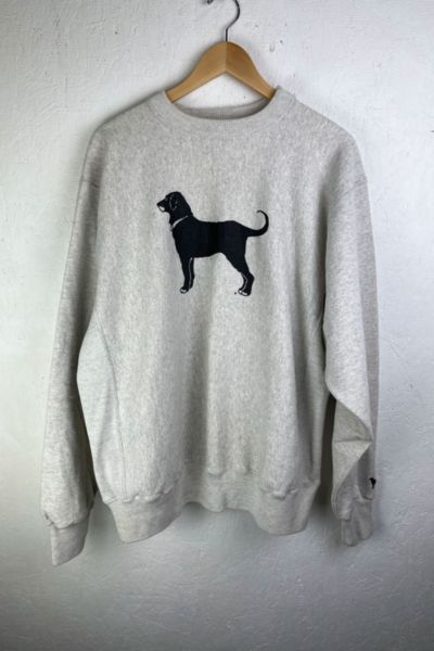 Black hot sale dog crewneck