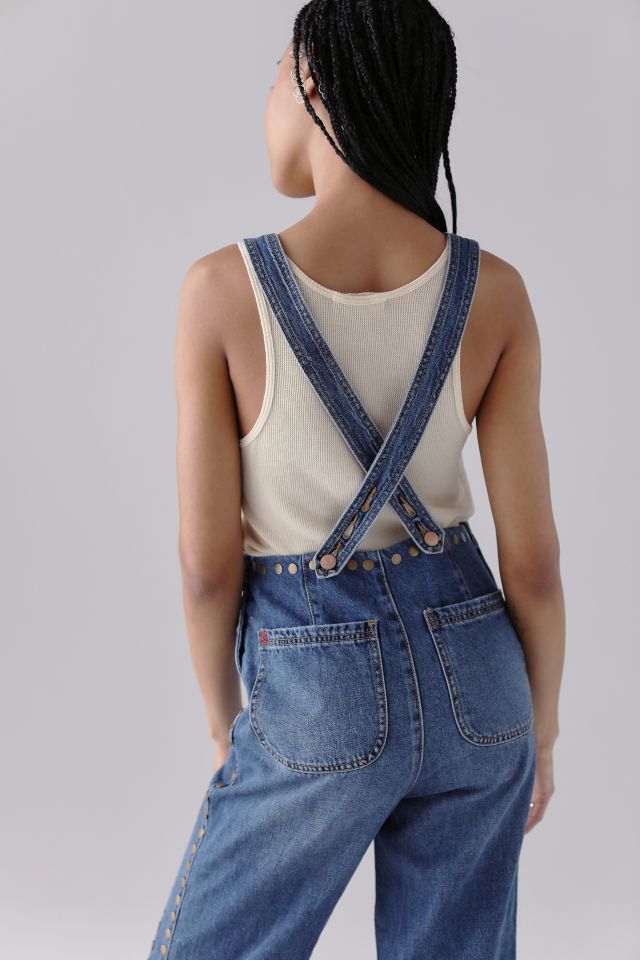 UO Hearts On Fire Denim Studded Overall #1