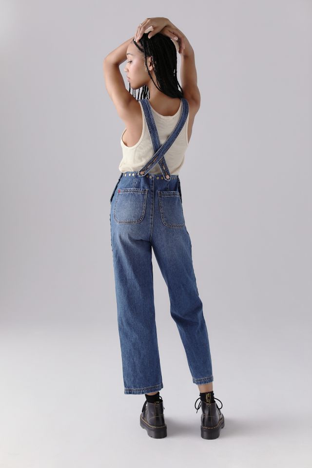 UO Hearts On Fire Denim Studded Overall #4