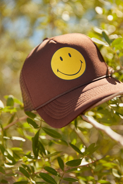 smiley face trucker hat brand