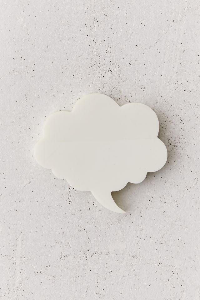 Bloc-notes autocollant transparent à bulles de pensées #1