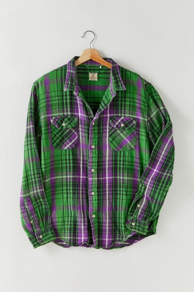 Vintage Heavyweight Flannel Shirt Urban Outfitters