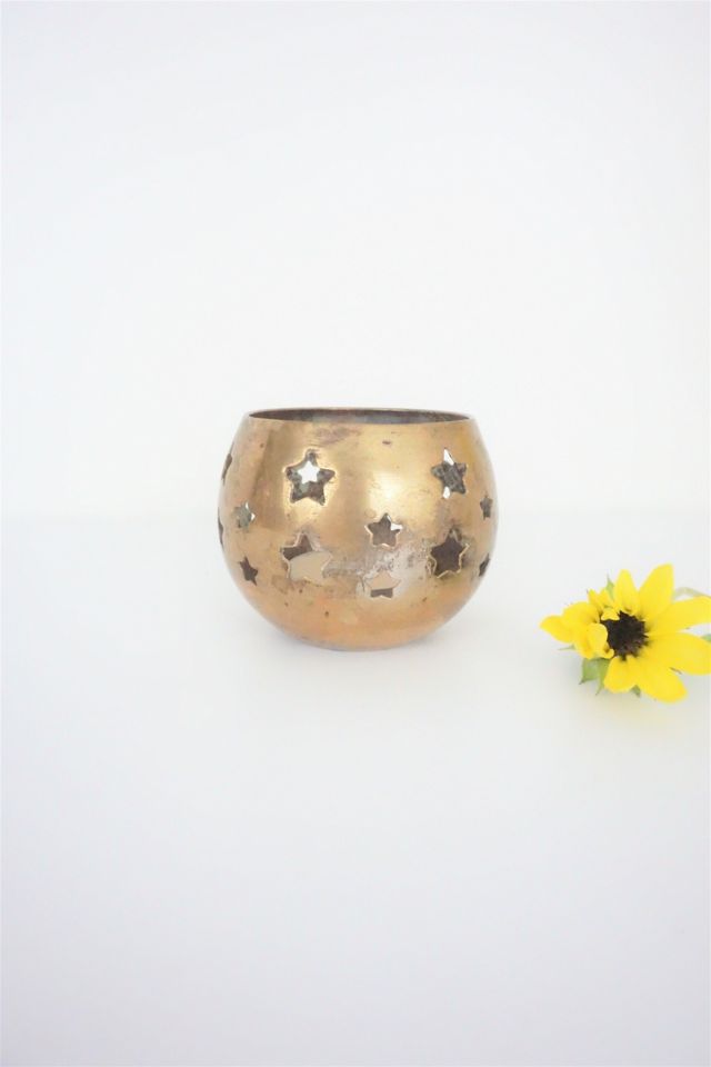 Vintage Brass Star Candle Holder Urban Outfitters