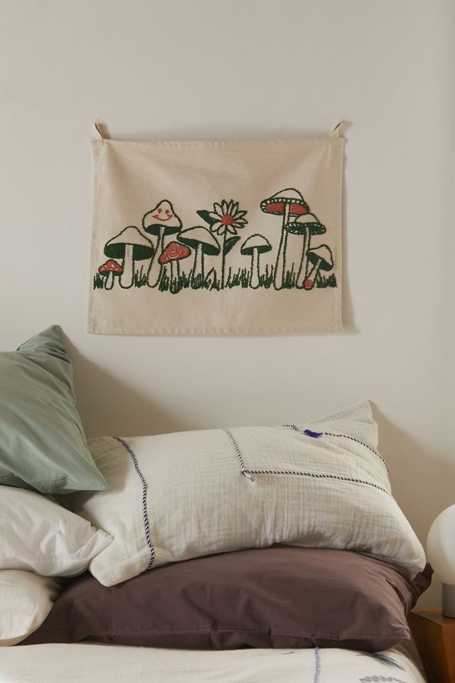 Mushroom Friends Embroidered Tapestry Urban Outfitters Canada