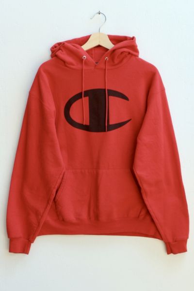 Vintage Champion Hooded Logo Sweatshirt | Urban Outfitters