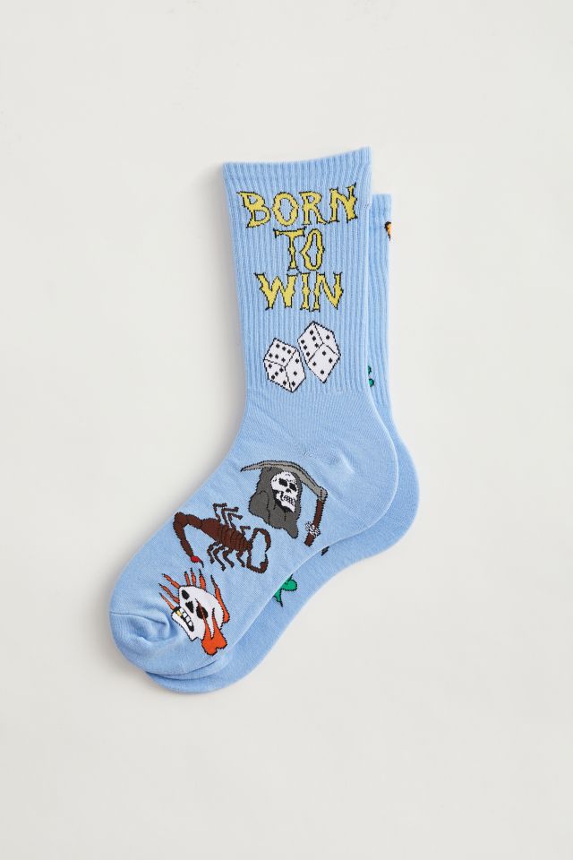 Coney Island Picnic Born To Win Crew Sock