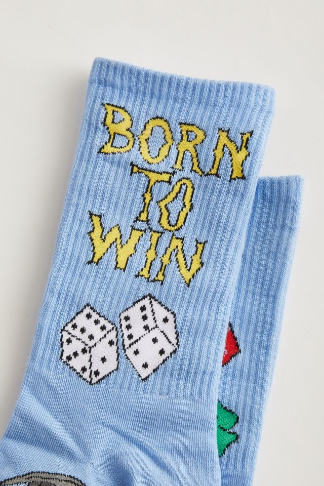 Coney Island Picnic Born To Win Crew Sock #1